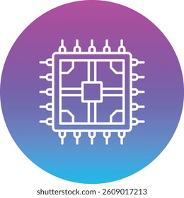 Chip vector icon. Can be used for printing, mobile and web applications.