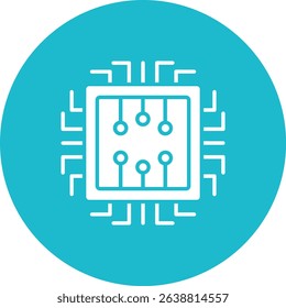 Chip vector icon. Can be used for printing, mobile and web applications.