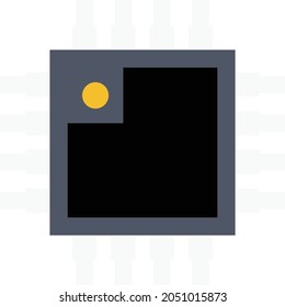 chip Vector illustration on a transparent background. Premium quality symbols. Vector Line Flat color  icon for concept and graphic design.