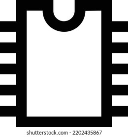 Chip-Vektorgrafik auf transparentem Hintergrund.Premium-Qualität symmbols.Stroke Vektorsymbol für Konzept und Grafikdesign.
