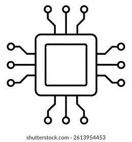 chip vector on a white background 