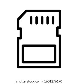 chip vector thin line icon 