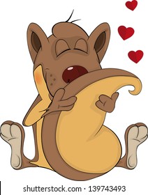 Chipmunk. Cartoon