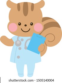 Chipmunk Doctor Veterinary Nurse
