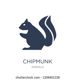 Chipmunk icon. Trendy flat vector Chipmunk icon on white background from animals collection, vector illustration can be use for web and mobile, eps10