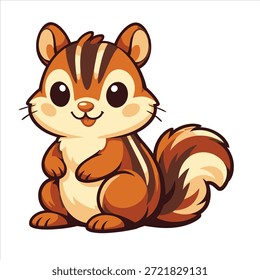 Diseño de Arte vectorial de ilustración de ardilla