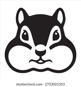 Chipmunk ilustración diseño de silueta de Vector