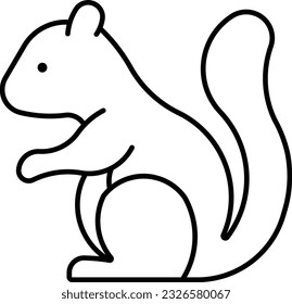 Chipmunk rodent pet animal mammal Outline