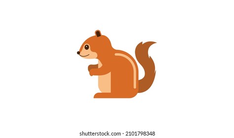 	
Chipmunk vector flat icon. Isolated Squirrel, Chipmunk emoji illustration