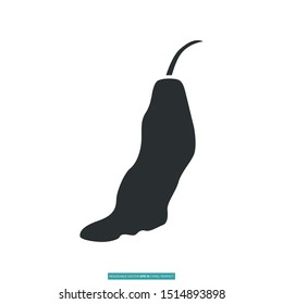 Chipotle pepper icon vector illustration logo template for many purpose. Isolated on white background.