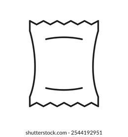 Chips bag icon. isolated vector icon.