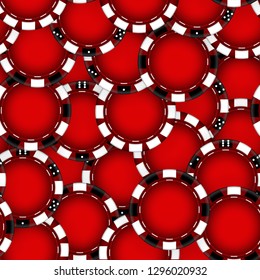Chips for the casino. Gambling.  Vector  Illustration Background. EPS10