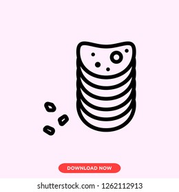Chips icon modern vector style