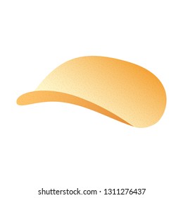 Chips icon. Realistic illustration of chips vector icon for web design isolated on white background