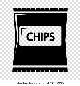 Chips icon. Simple illustration of chips vector icon for web