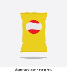 Chips icon, vector illustration design. Food collection.