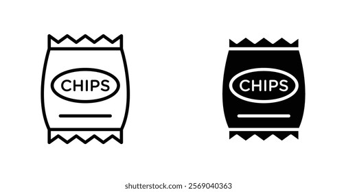 Chips icons vector graphic pack