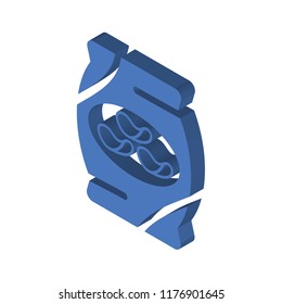 Chips isometric left top view 3D icon