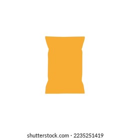 Chips pack icon. Simple style Chips company wholesale big sale poster background symbol. Chips pack brand logo design element. Chips pack t-shirt printing. vector for sticker.