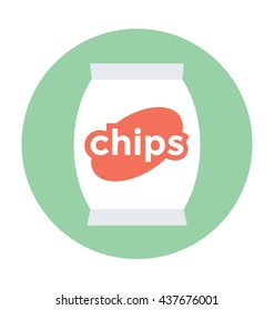 Chips Pack Vector Icon