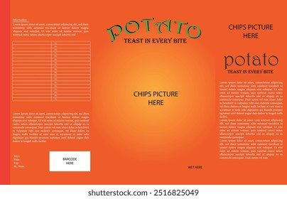 CHIPS PACKET DESIGN FOR YOUR COMPANY.