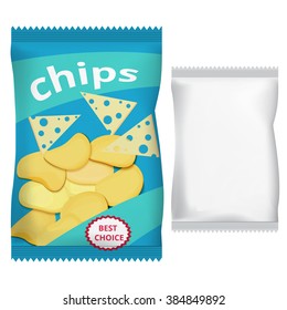 Chips with paprika, packaging for chips, packaging design