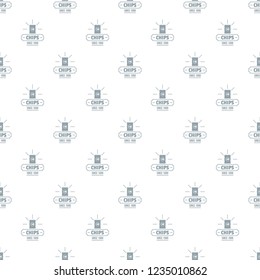 Chips pattern vector seamless repeat for any web design