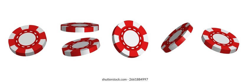 Chipsatz. Vektor 3D-Clipart einzeln auf weißem Hintergrund.