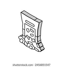 chips smoker isometric icon vector. chips smoker sign. isolated symbol illustration