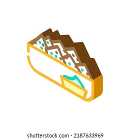 chips spinach isometric icon vector. chips spinach sign. isolated symbol illustration