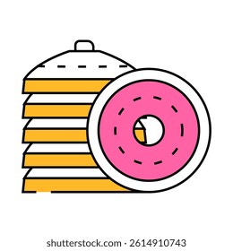 chips for training line icon vector. chips for training sign. isolated symbol illustration
