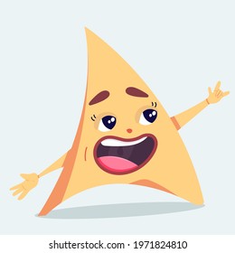 Chips triangular. Vector illustration in flat style
