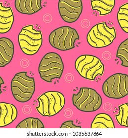 Chips Vector Pattern Illustration