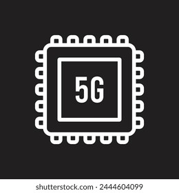 chipset icon vector template illustration logo design