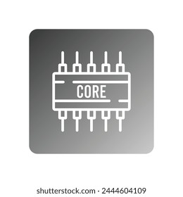 chipset icon vector template illustration logo design