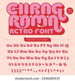 Chirag Rama Groove Retro Antiguas Display Bold Alfabeto tipográfico