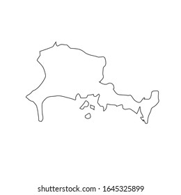 chiriqui region map in country of Panama