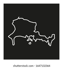 chiriqui region map in country of Panama