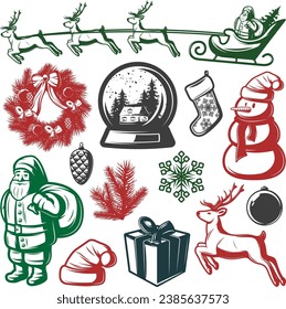 Chiristmas Day icon Carton Merry