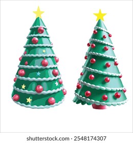 Chiristmas tree color full vector