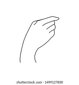 Chiromancy Chart of the Palms lines and ways. Vector line illustration