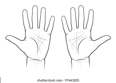 Right Hand Palm Images Stock Photos Vectors Shutterstock