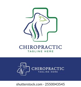 Chiropractic Business logo design template.