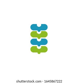 Diseño del logotipo de la clínica quiropráctica ilustración de la plantilla vectorial