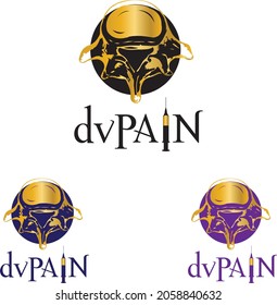 Chiropractic design template, Human spine symbol for medical, Delaware Valley Pain and Spine logo, Creative Chiropractic Concept, Medical logo.