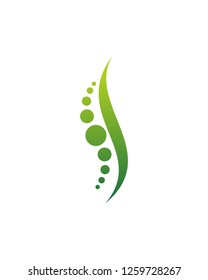 Chiropractic With Dot Logo template