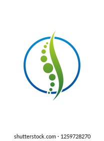 Chiropractic With Dot Logo template
