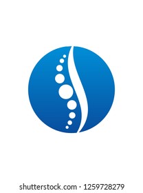 Chiropractic With Dot Logo template