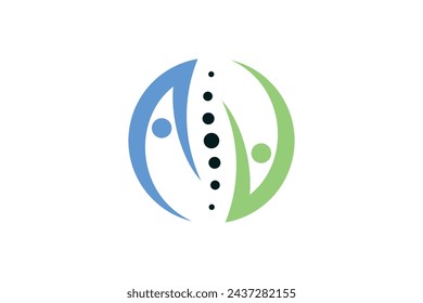 Chiropractic element design premium vector