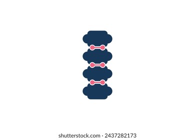 Chiropractic element design premium vector
